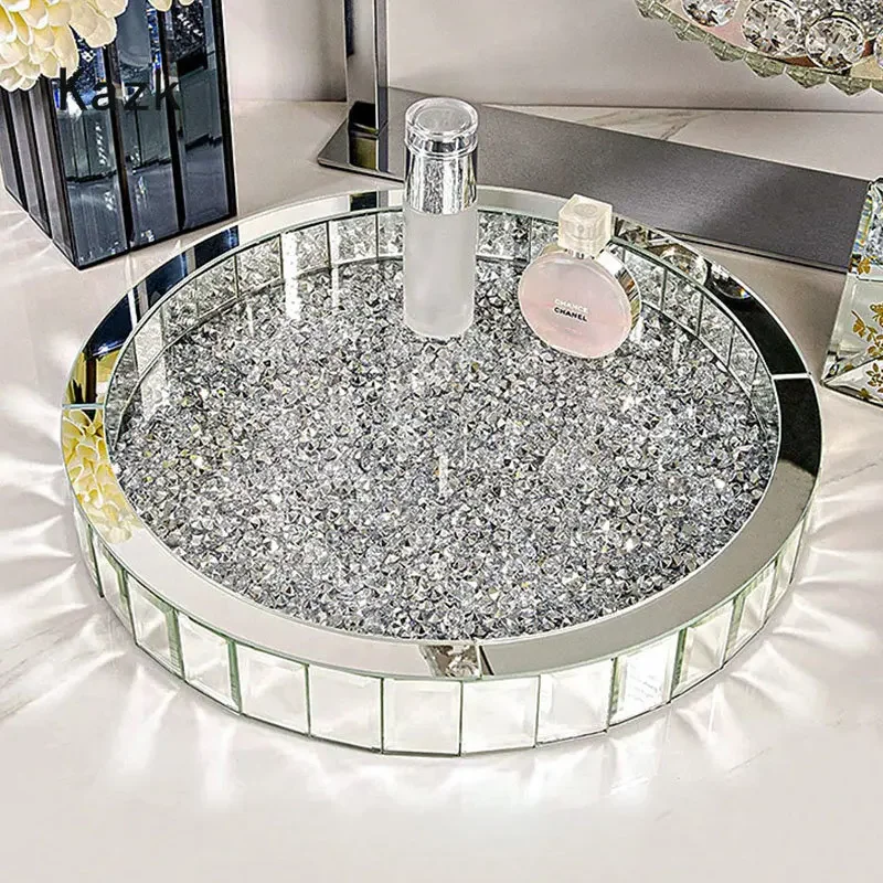 Luxury Skincare Aesthetic - Luksusowe szklane tace do przechowywania z