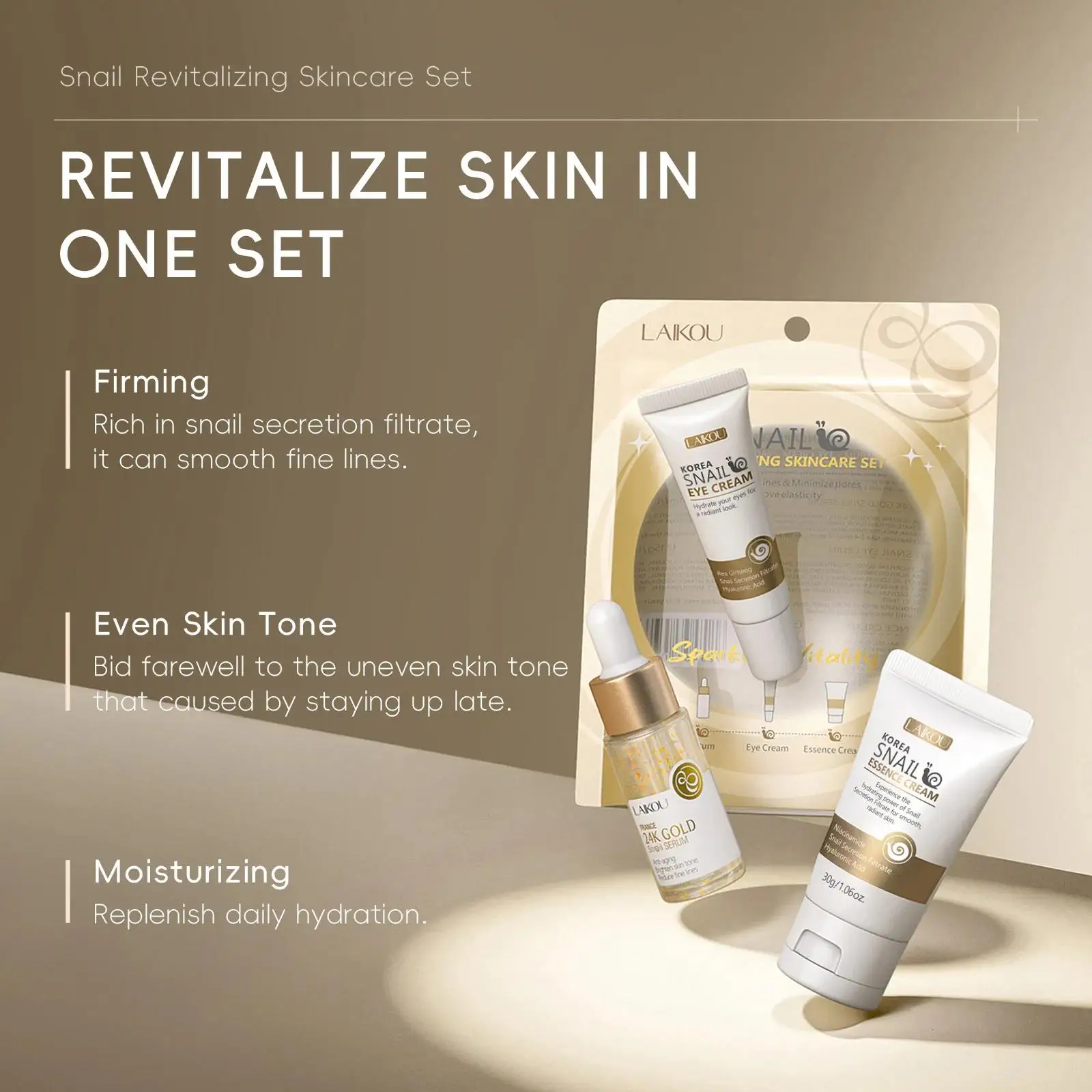 Zestaw serum, kremu pod oczy i – Luxury Skincare Essence recenzja i cena