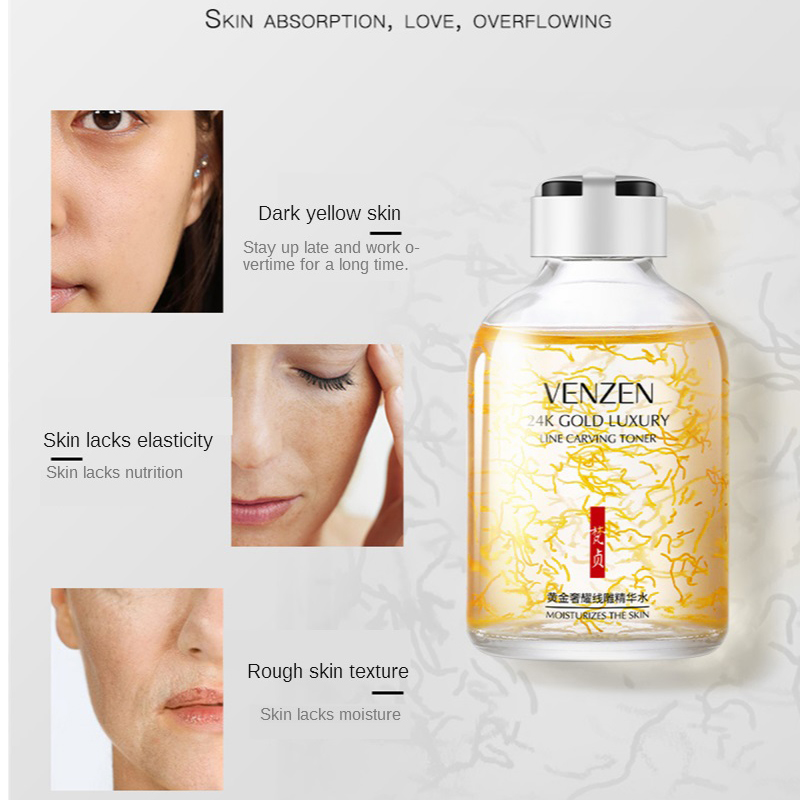 24K złota luksusowa linia rzeź – Luxury Skincare Essence recenzja i cena