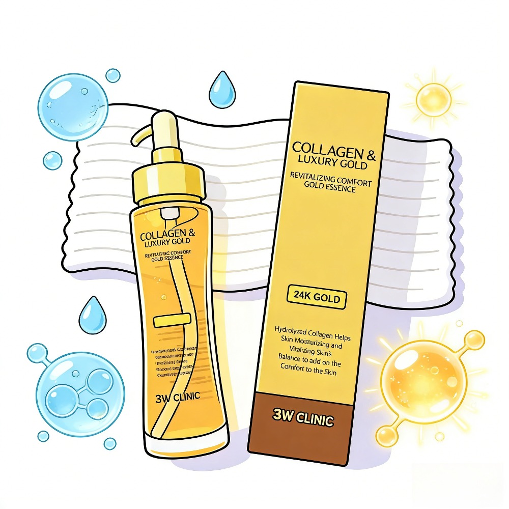3WCLINIC Collagen & Luxury Gol – Luxury Skincare Essence recenzja i cena